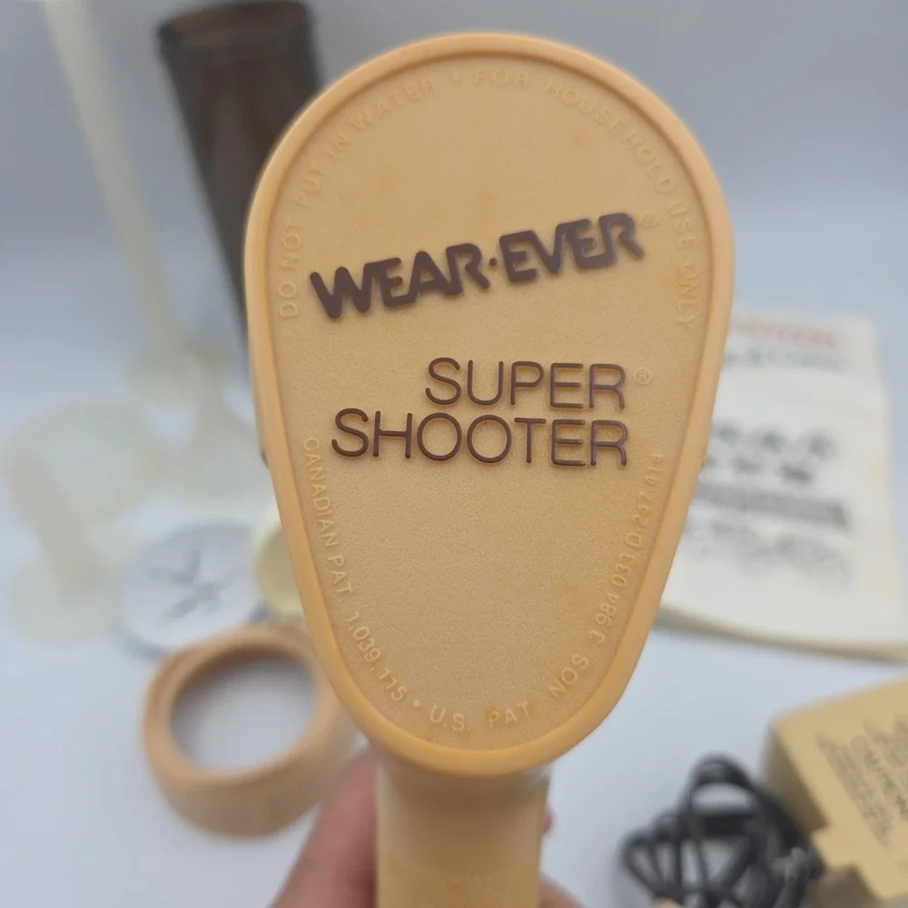 Vintage Wear Ever Super Shooter Electric Cookie Pastry Press Gun TESTED WORKS